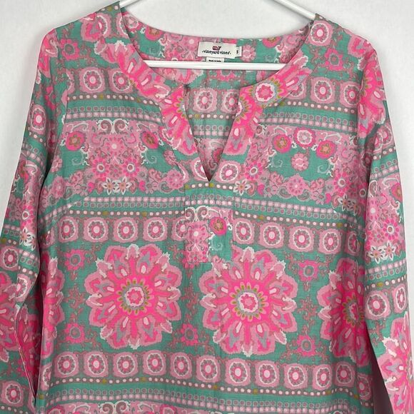 Vineyard Vines Women’s Caribbean Floral Tunic. Size Small. - Picture 3 of 11